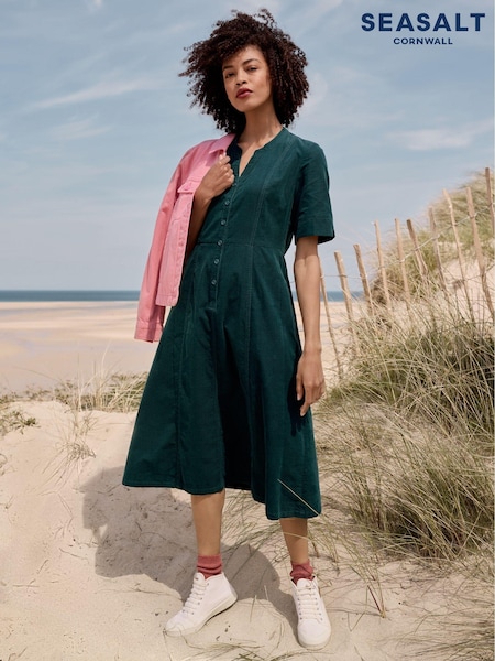 Seasalt Cornwall Teal Blue Wightwick Dress (AG9443) | €54