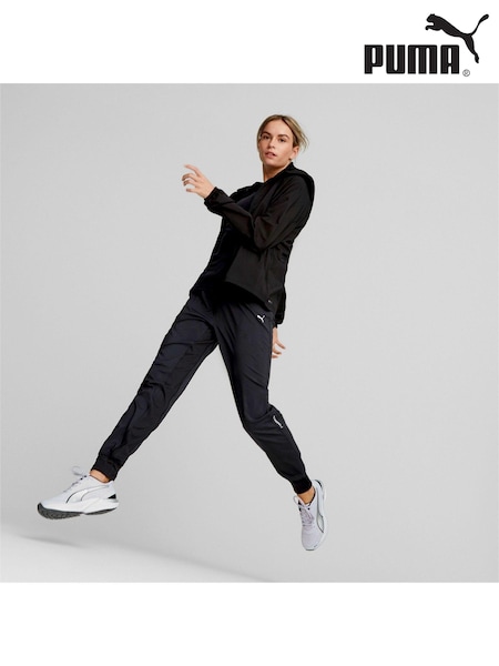 Puma Black Womens RUN FAVOURITE Hood Woven Jacket (AG9480) | €66