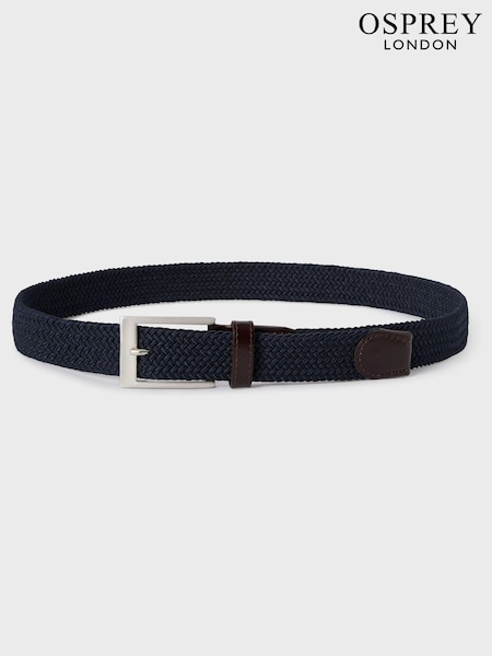כחול  - Osprey London חגורה ארוגה, דגם The Chino, %100 כותנה (AG9525) | ‏151‏₪