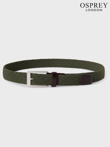 ירוק - Osprey London חגורה ארוגה, דגם The Chino, %100 כותנה (AG9537) | ‏151‏₪