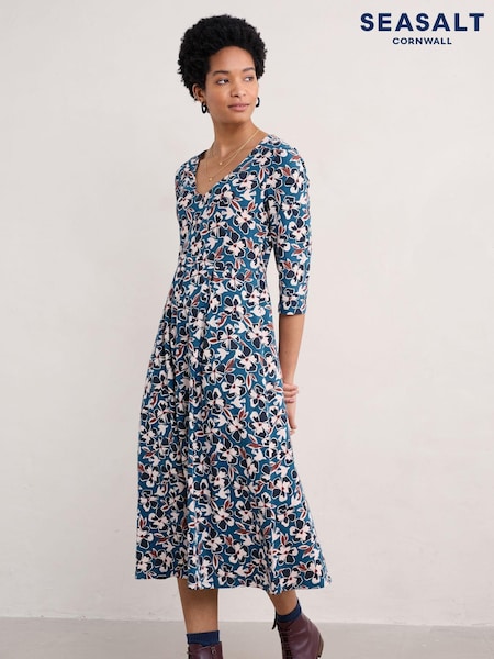 Seasalt Cornwall Blue Helena Dress (AG9611) | €55