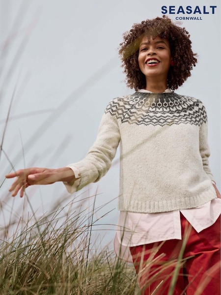 Seasalt Cornwall Natural Port Kinnis Jumper (AG9628) | OMR23