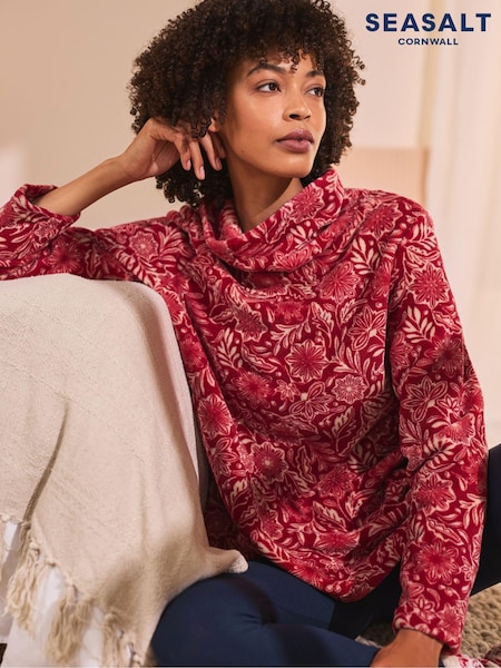 Seasalt Cornwall Red Snugsoft Sweat Top (AG9653) | €36
