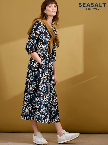 Seasalt Cornwall Black Emily Dress (AG9655) | AED204