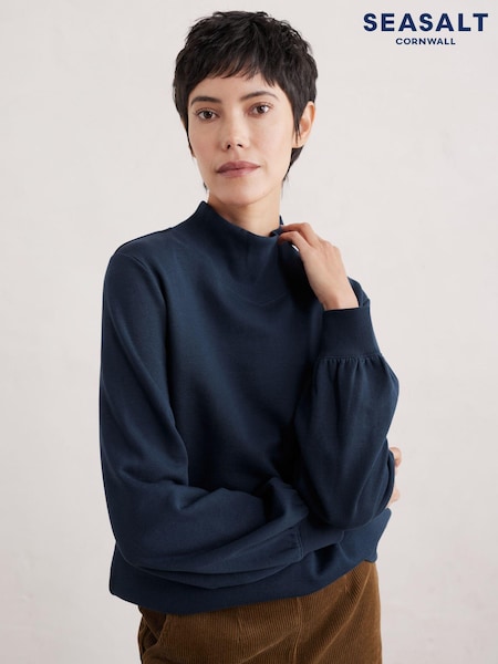 Seasalt Cornwall Blue Lelant Sweatshirt (AG9678) | OMR14