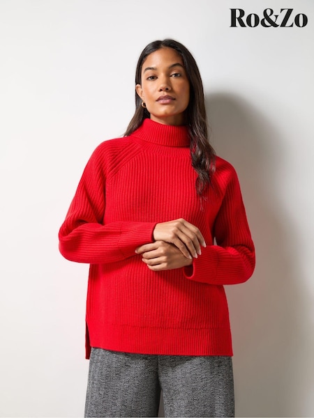 Ro&Zo Ribbed High Neck Jumper (AG9767) | 371 LEI