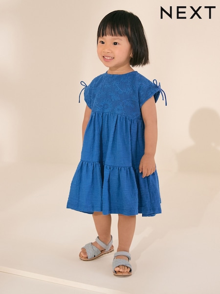 Blue Sleeveless Lace Summer Dress (3mths-7yrs) (AG9793) | €21 - €26