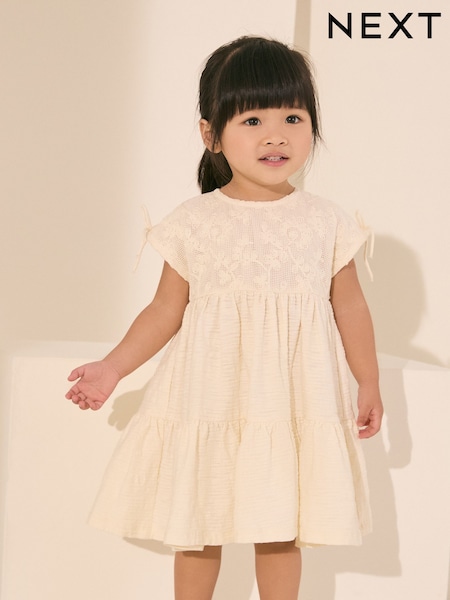 Ecru White Sleeveless Lace Summer Dress (3mths-7yrs) (AG9798) | €21 - €27