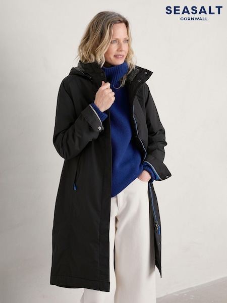 Seasalt Cornwall Black Janelle Coat (AG9889) | €269