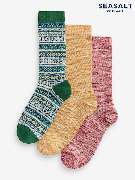 Seasalt Cornwall Womens Bloomin Good Socks Box Of 3 (AG9893) | €44