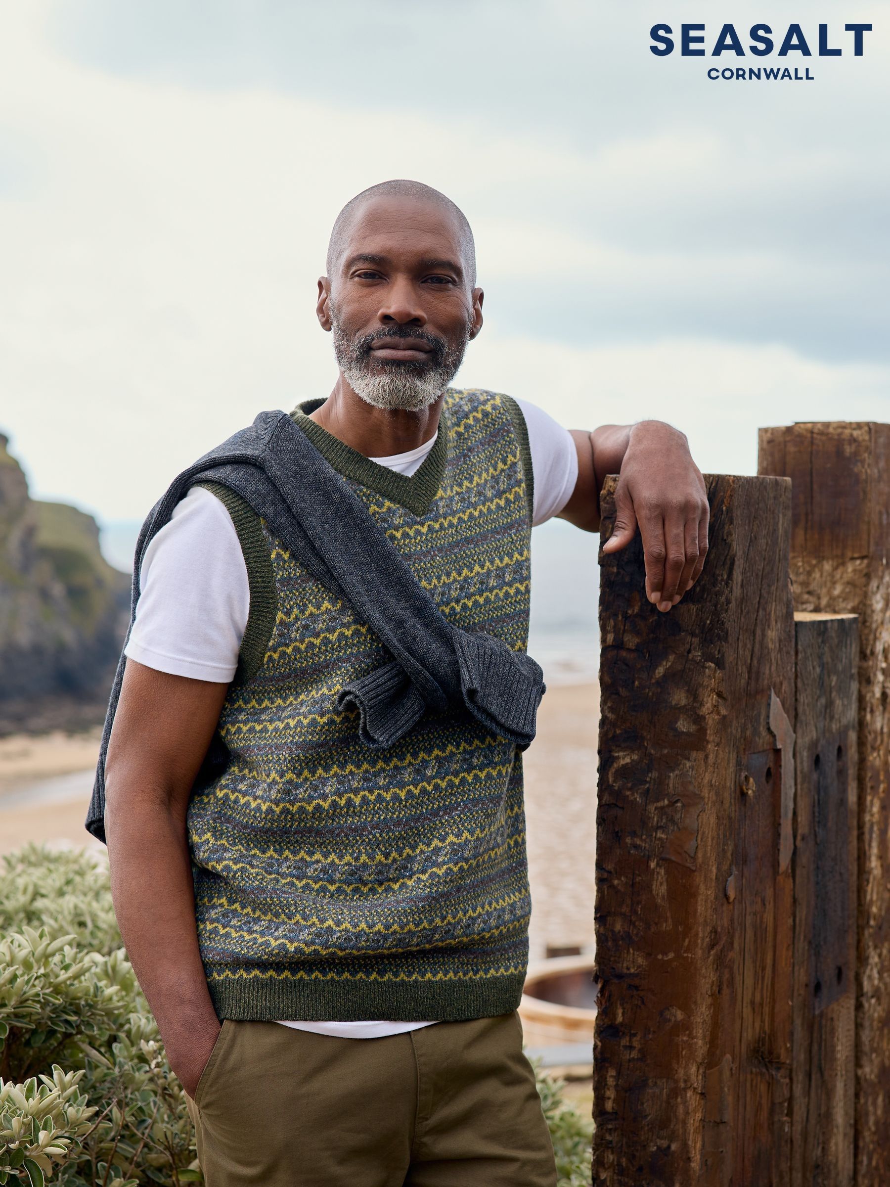 Men s Vests Green Stripe Regular Tops Next Luxembourg