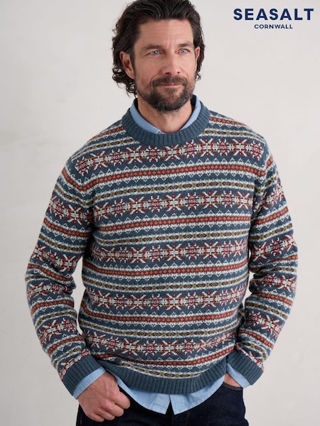 Seasalt Cornwall Mens Multi Wrackline Jumper (AG9924) | 508 LEI