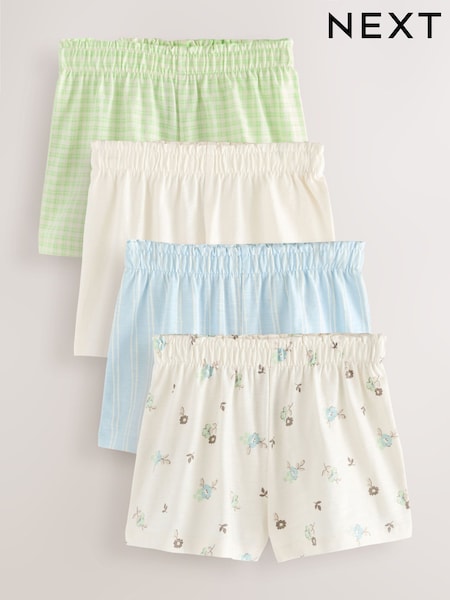 Verde - 100% Cotton Shorts 4 Pack (3mths-7yrs) (AG9945) | 22 € - 28 €