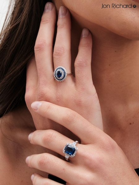 Jon Richard Silver Tone Polished Statement Ring (AG9955) | €33