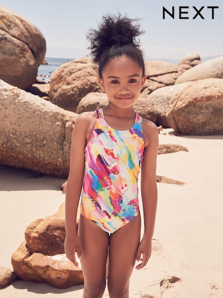 Multi Crochet Detail Swimsuit (3-16yrs) (AH1103) | €22 - €30