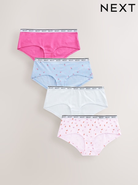 С принтом фруктов - Logo Knickers 4 Pack (AH1149) | €18