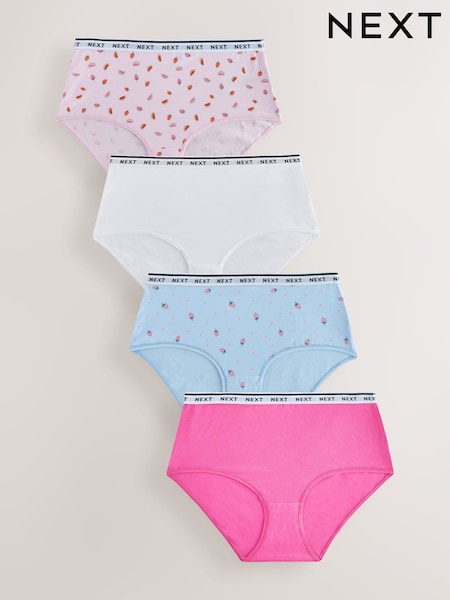 С принтом фруктов - Logo Knickers 4 Pack (AH1152) | €19
