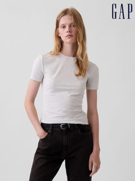Gris claro - Gap Closeknit Jersey Short Sleeve T-shirt