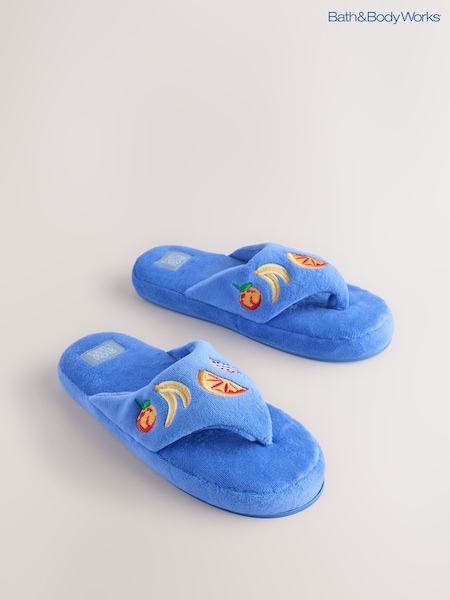 Bath & Body Works Blue Fruit Towelling Slippers (AH1193) | ₪70
