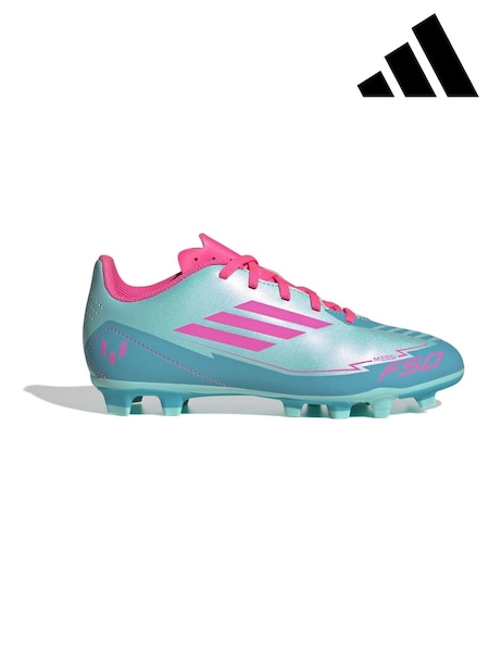 adidas Blue Kids F50 Club Messi Firm/Blue -Ground Boots (AH1220) | R$ 375