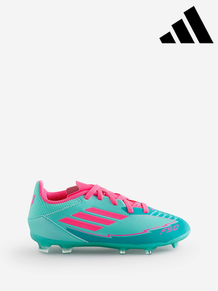 adidas Blue Kids F50 League Messi Firm/Blue -Ground Boots (AH1228) | R$ 545