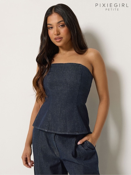 Blue - Pixiegirl Petite Bandeau Top