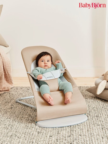 BabyBjörn Beige Grey Baby Bouncer Balance Soft Woven/Jersey (AH3062) | €252