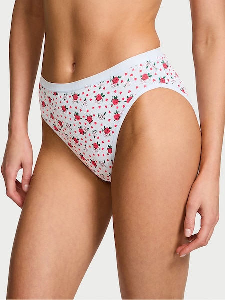 Victoria's Secret Blue Floral Heart Brief Knickers (AH3409) | €10.50