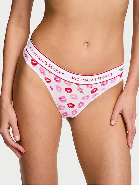 Victoria's Secret White Kisses Thong Knickers (AH3416) | €10.50