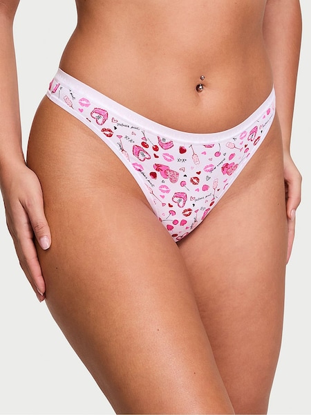 Victoria's Secret White Valentines Thong Knickers (AH3419) | €10.50