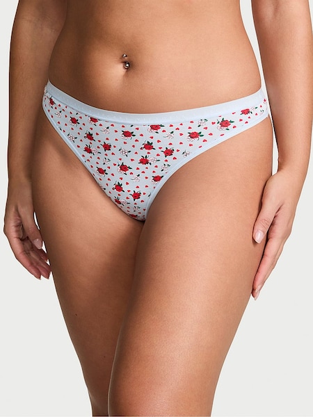 Victoria's Secret Blue Floral Hearts Knickers (AH3421) | €10.50