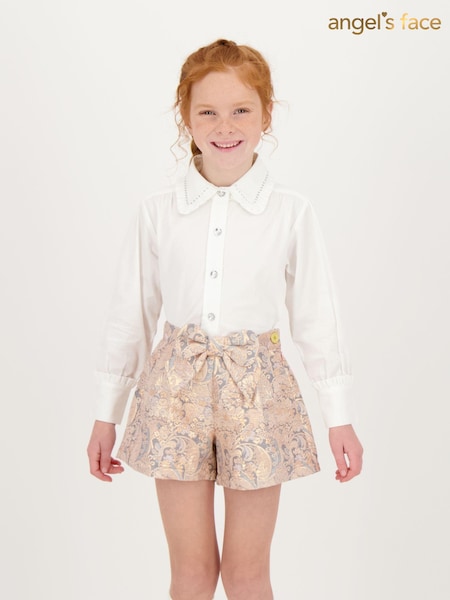 Angels Face Brittany 100% Cotton White Blouse (AH3462) | ‏277‏₪ - ‏302‏ ₪