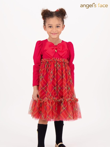 Angels Face Red Tavia Tartan Dress (AH3466) | €49 - €53