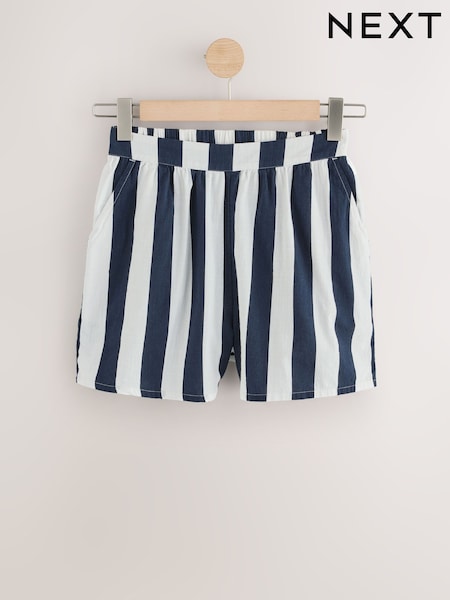 Lacivert/Beyaz - Summer Beach Shorts (AH3609) | ₺606