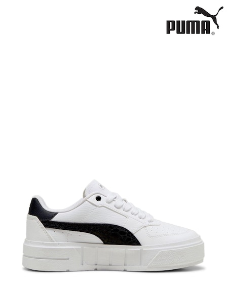 Puma White Black Kids Girls Cali Court Animal Sneakers (AH3783) | €43