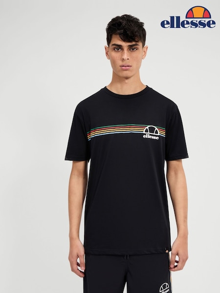 Ellesse Mens 100% Cotton Lental Black T-Shirt (AH3961) | $44