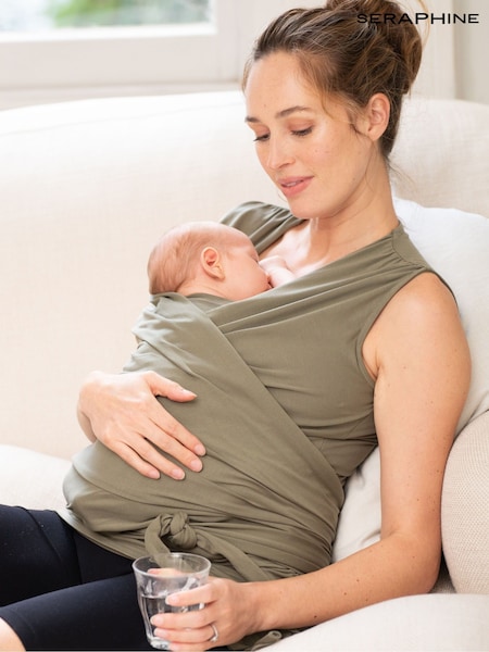 Seraphine Green Maternity Babywearing Top (AH4052) | ‏211‏₪
