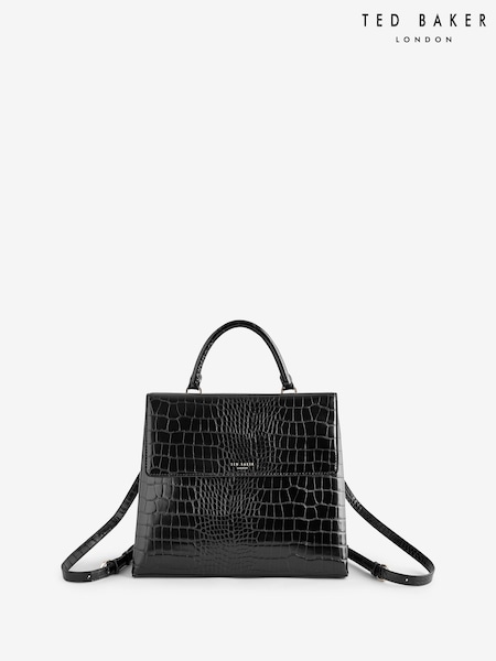 Ted Baker Black Aaliya Croc Effect Backpack (AH4310) | €158