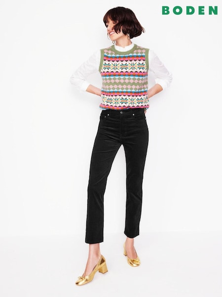 Boden Black Velveteen 5 Pocket Jeans (AH4350) | €62