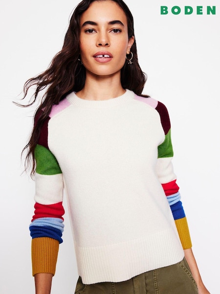 Boden Cream Olivia Merino Jumper (AH4389) | €79