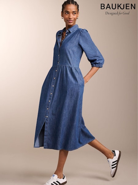Baukjen Blue Barbara Organic Dress (AH4407) | €102