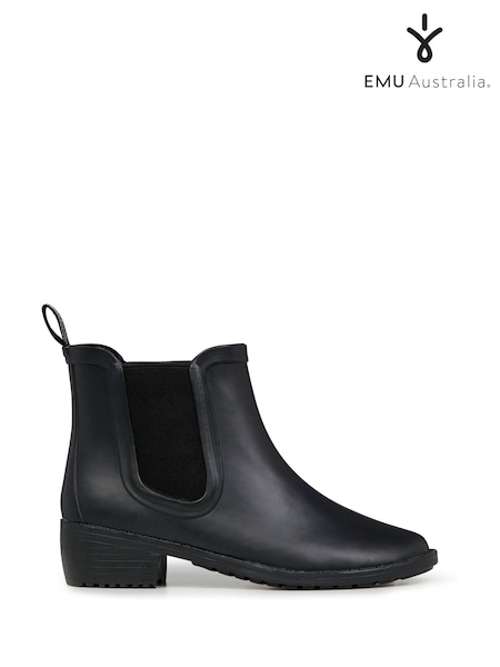 EMU Australia Black Grayson Chelsea Wellies Boots (AH4432) | €121