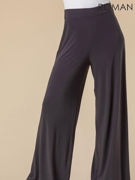 Roman Wide Leg Stretch Trousers (AH4475) | €42