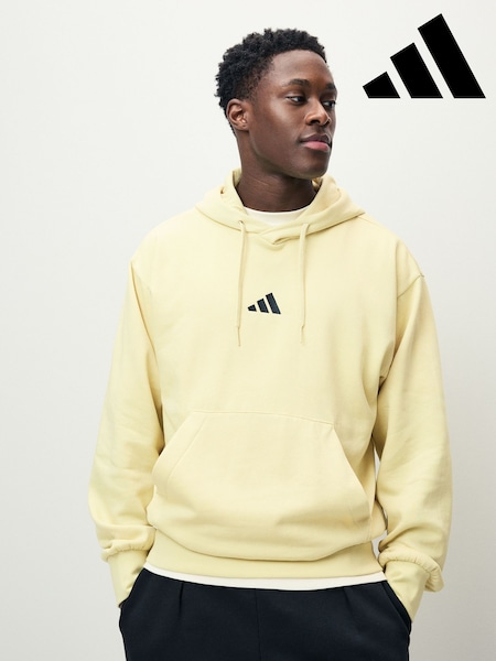 adidas Black Essentials Feelcozy Fleece Hoodie (AH4522) | R$ 375