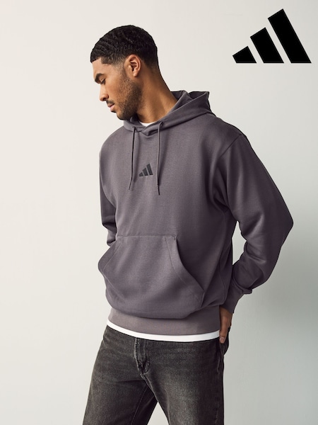 adidas Black Essentials Feelcozy Fleece Hoodie (AH4535) | R$ 375