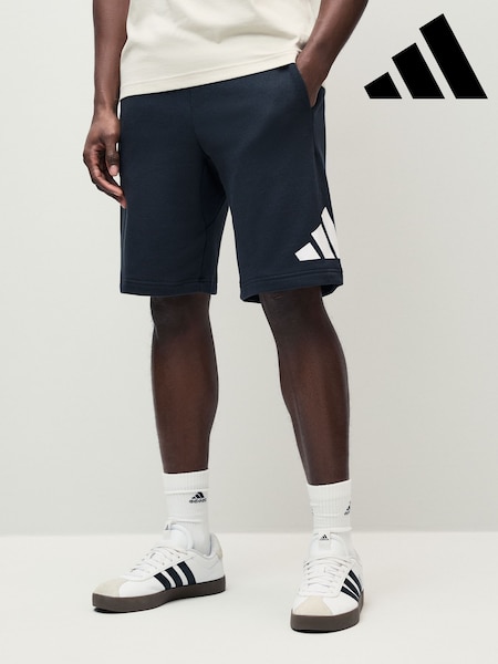 adidas Black Essentials Big Logo French Terry Shorts (AH4551) | €36