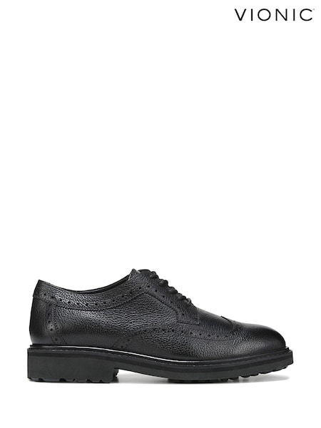 Черный - Vionic Mens Lombard Derby Wide Fit Shoes (AH4601) | €116