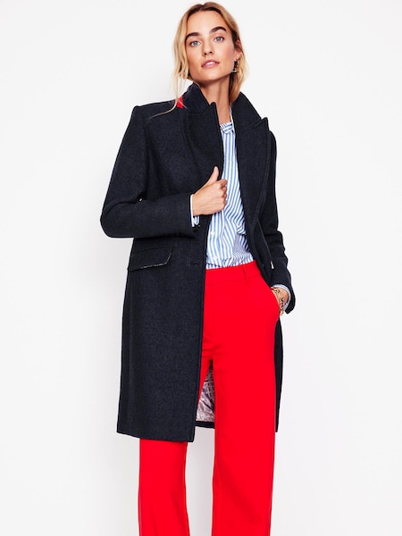 Boden Blue Chichester Textured Coat (AH4629) | AZN 551