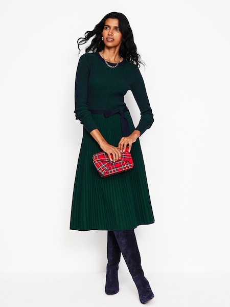 Boden Green Lola Knitted Midi Dress (AH4654) | €114