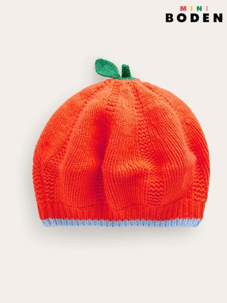Boden Orange Pumpkin Novelty Beret Hat (AH4695) | €15 - €16